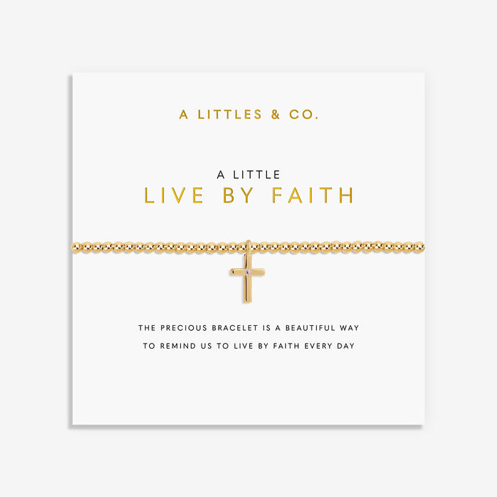 Live by Faith Gold Bracelet