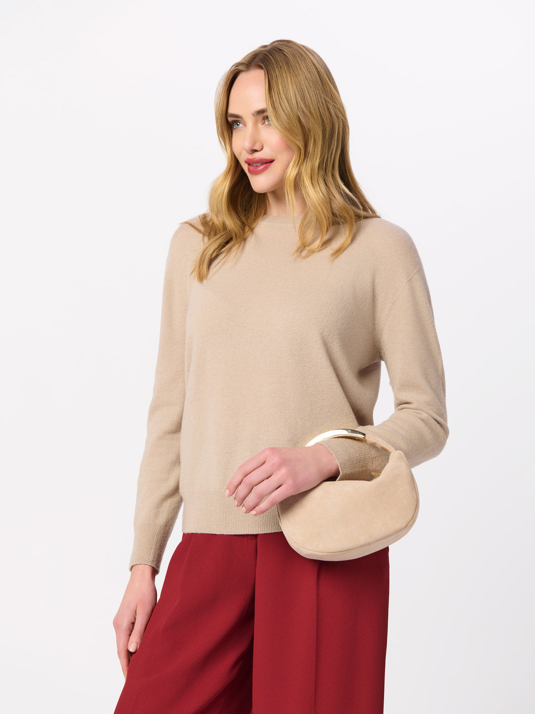 Luna Top Handle Bag - Bone