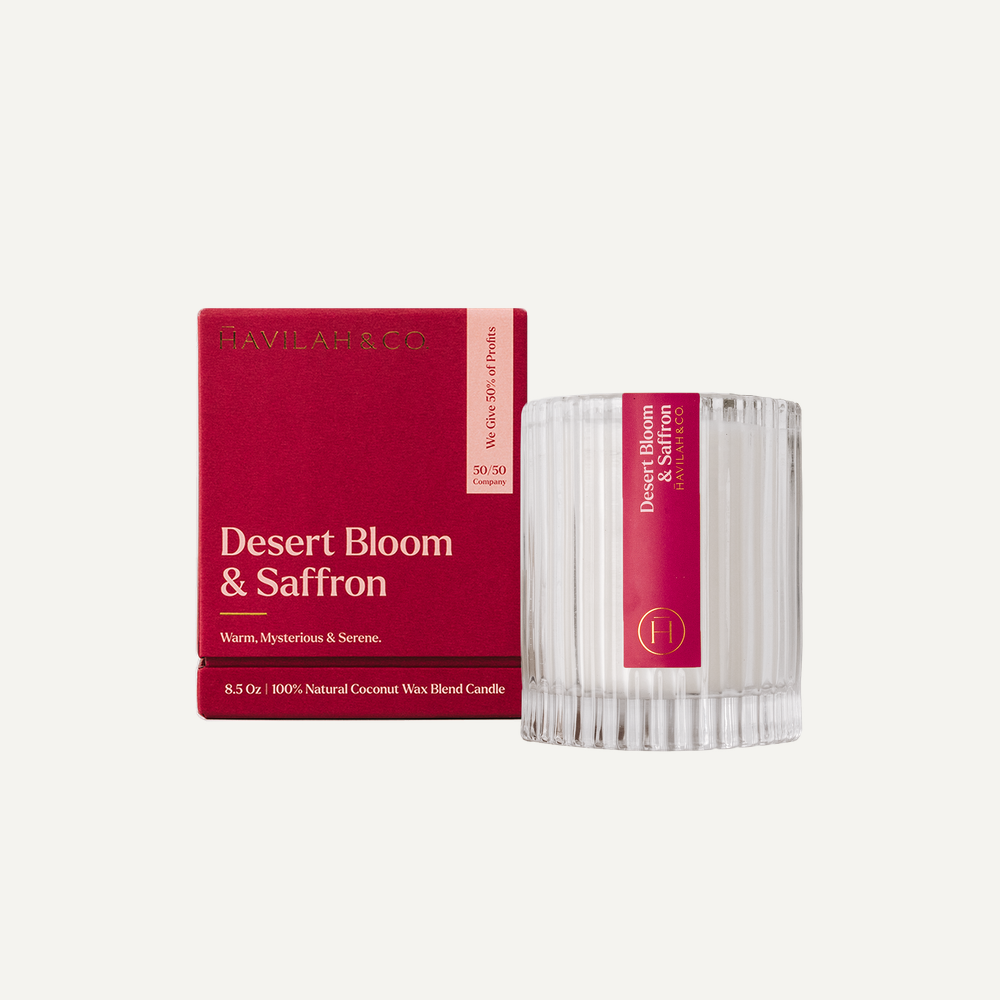 Desert Bloom &amp; Saffron Candle 8.5oz