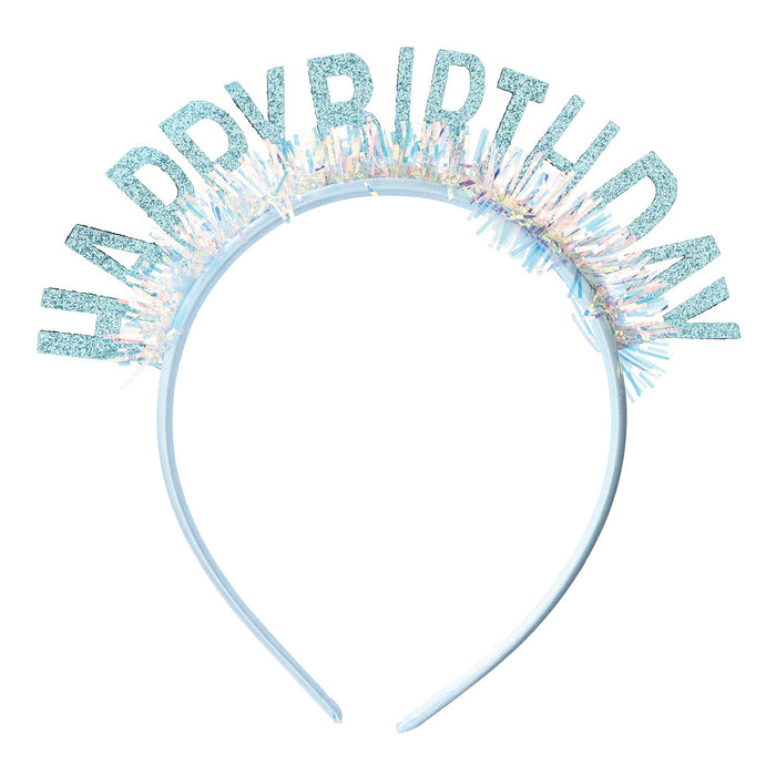 Blue Happy Birthday Headband