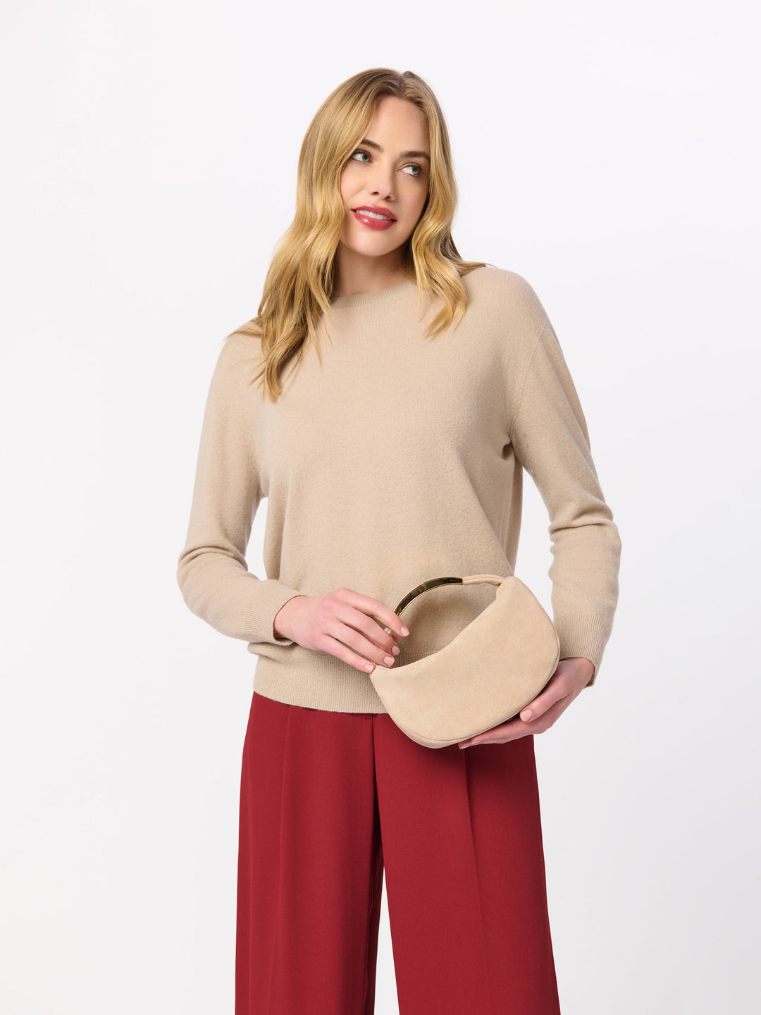 Luna Top Handle Bag - Bone