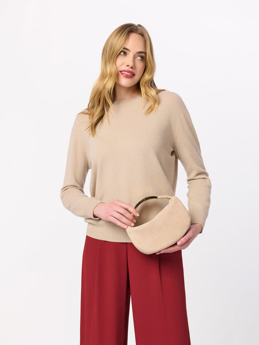 Luna Top Handle Bag - Bone