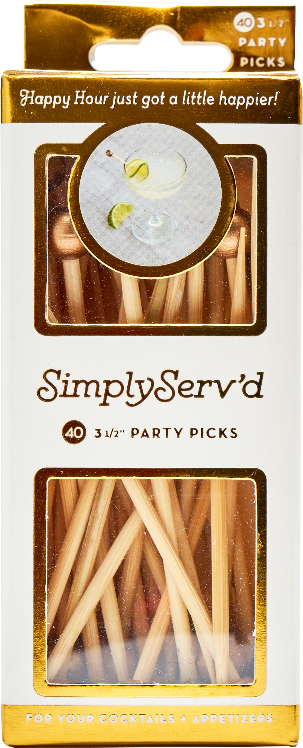 Party Pick Small Gold