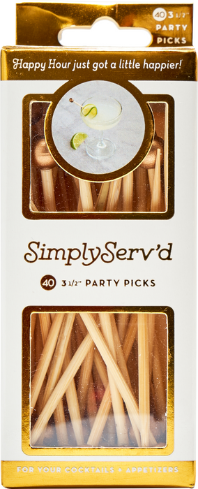 Party Pick Small Gold