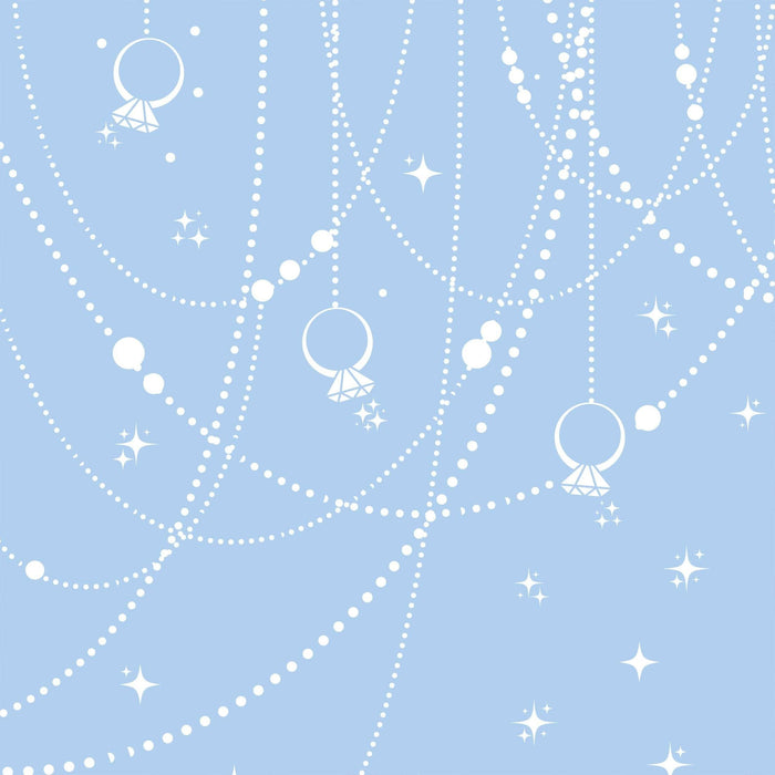 Blue Pearls and Prosecco Bottle Wrap - Champagne Collection
