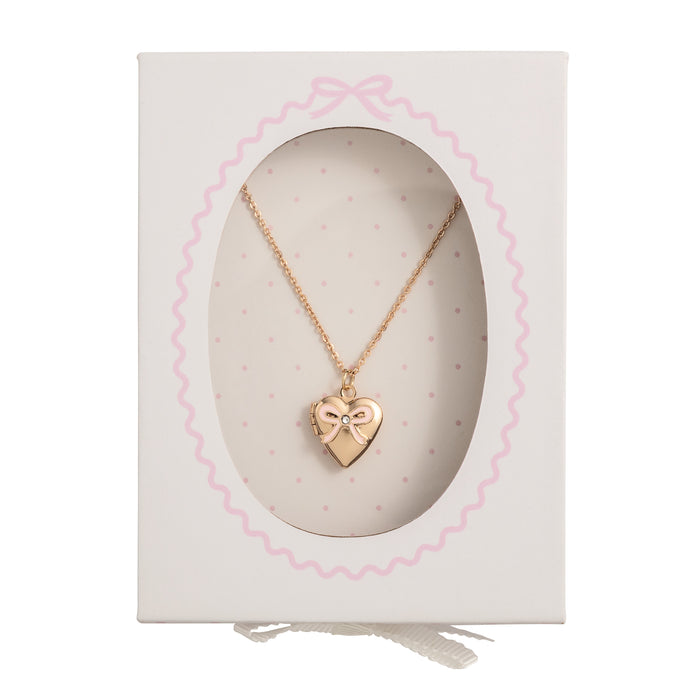 Bow Locket Necklace
