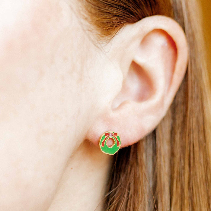 Screwback Stud - Leighton Wreath