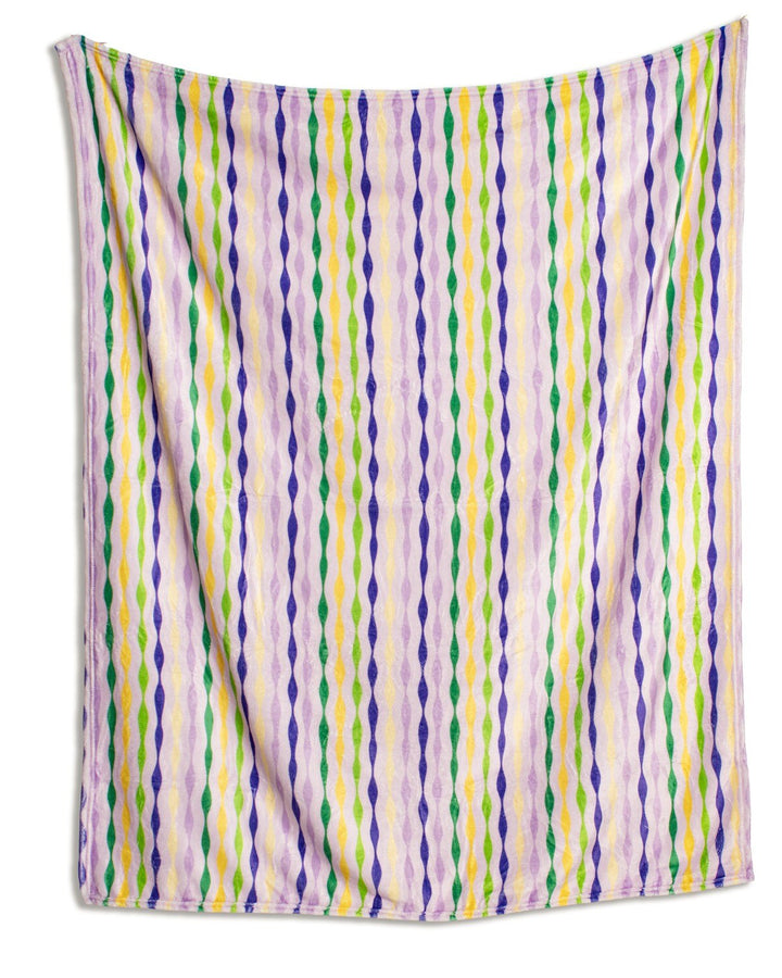 Mardi Party Striped Throw