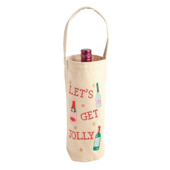 Let's Get Jolly Wine Bag