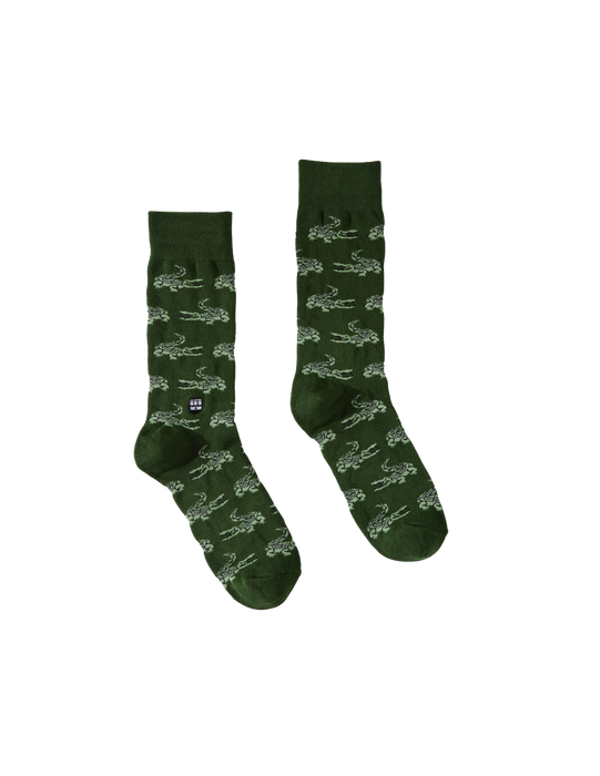 Bonfolk Green Gator Socks
