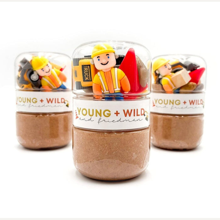 Construction Grab & Go Dough Jar