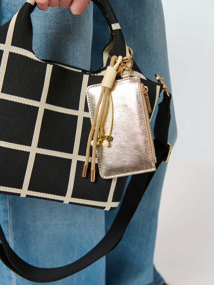 Zippy Card Case / Bag Charm - Gold