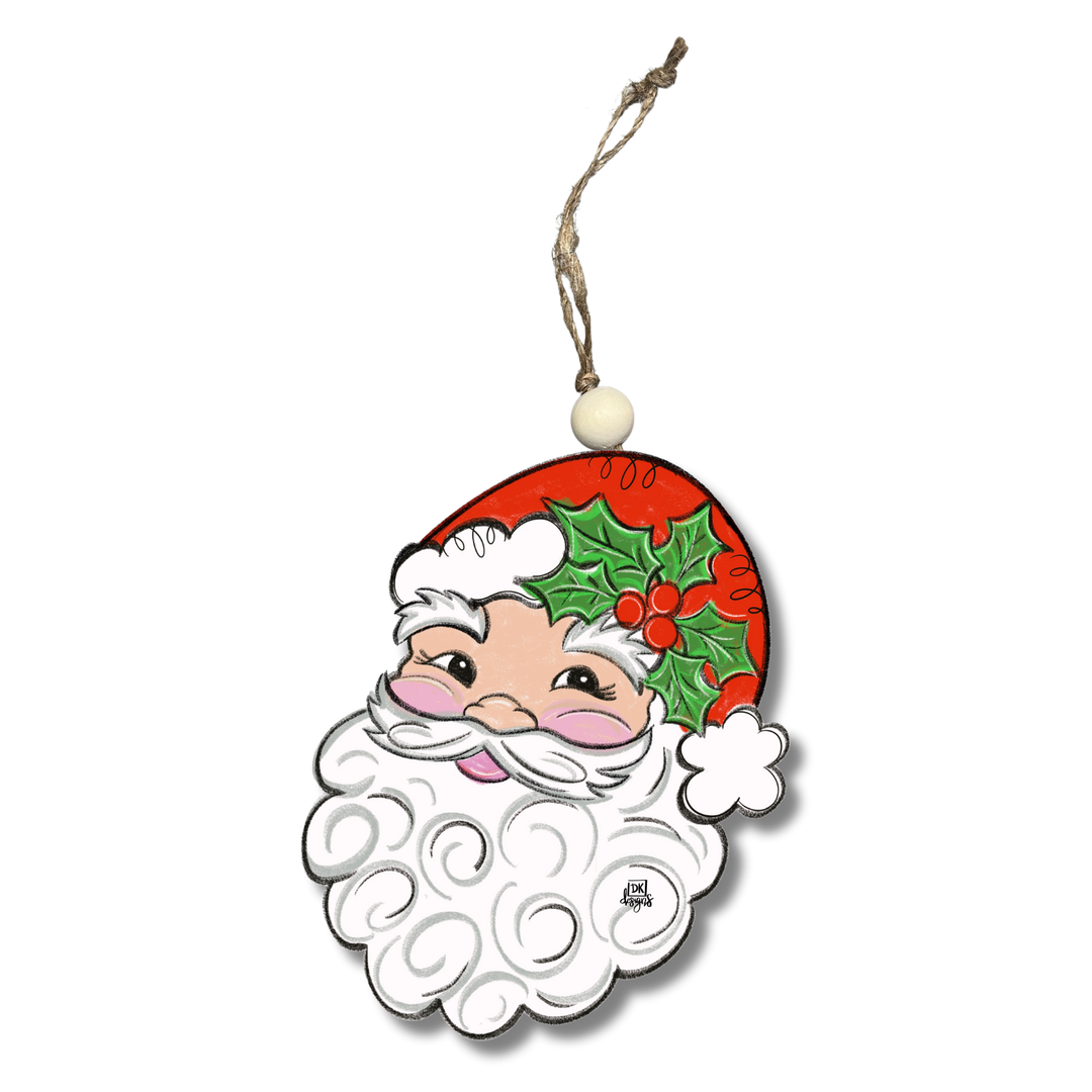 Santa Face Acrylic Ornament