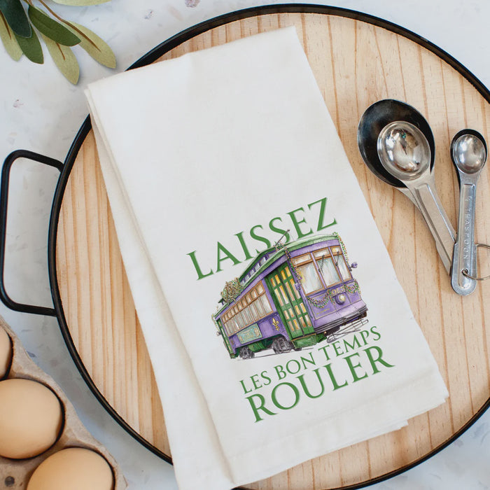 Streetcar Laissez Les Bon Temps Kitchen Towel