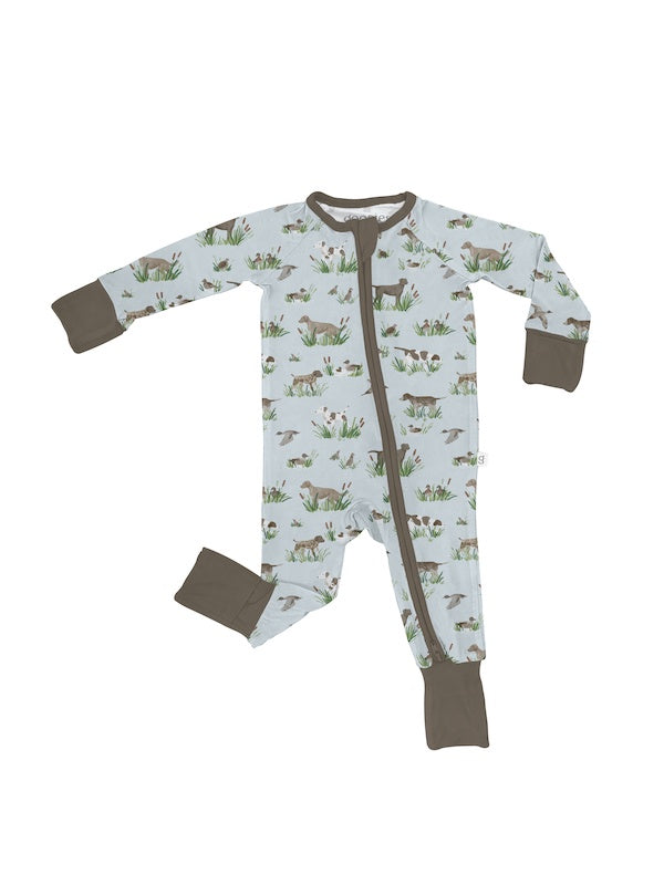 Delta Dogs Long Sleeve Zip PJs