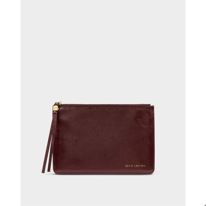 Tassel Charm Pouch - Cherry Crackle