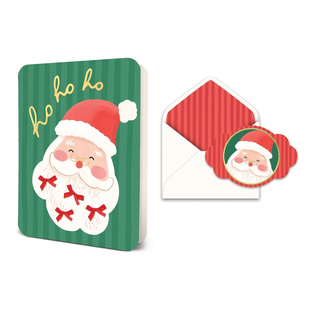 Jolly Saint Nick Deluxe Greeting Card