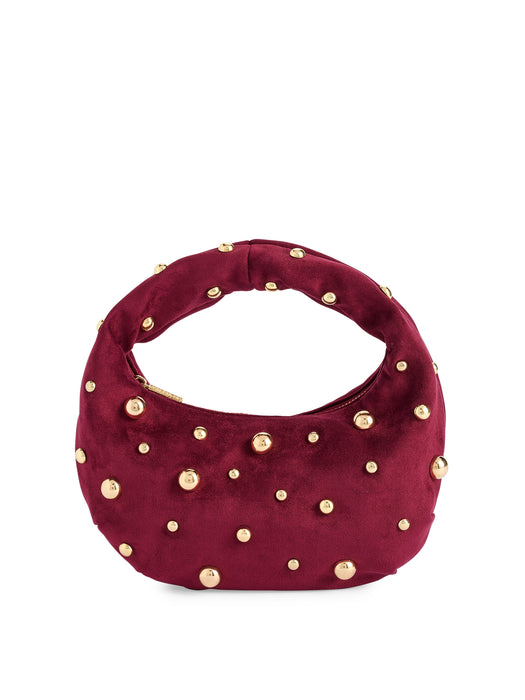 Sophia Top Handle Bag - Wine