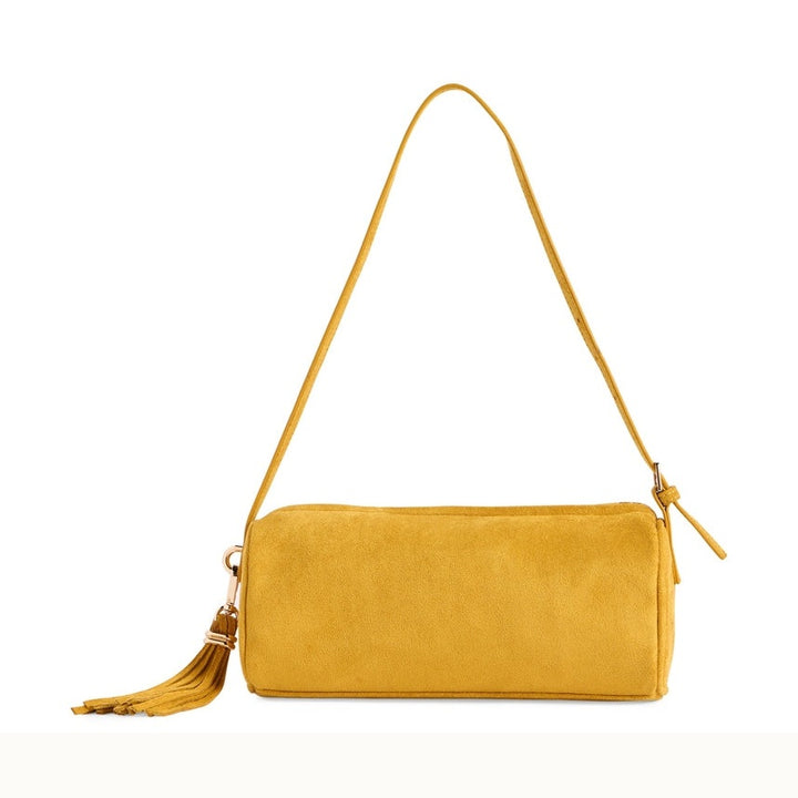 Kylie Barrel Shoulder Bag - Mustard