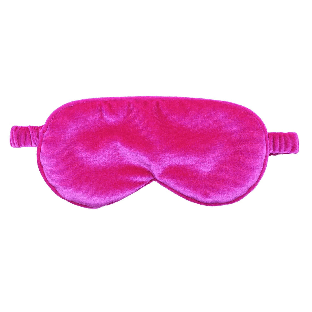 Velvet Eye Mask - Hot Pink