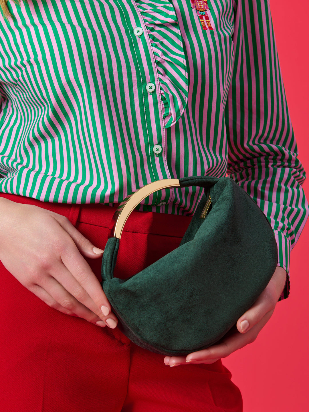 Luna Top Handle Bag - Green