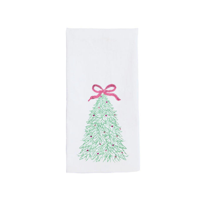 Rosy Woodlands Tree Tea Towel