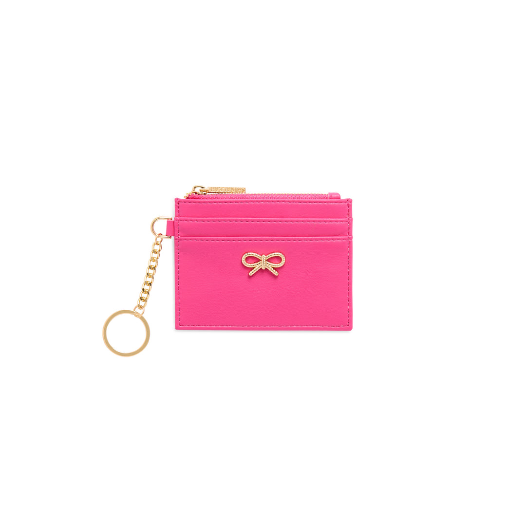 Bow Card Case / Key Ring - Pink