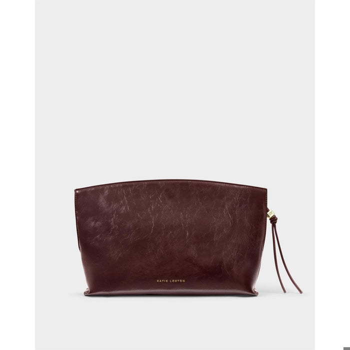 Freya Clutch - Cherry Patent Crackle