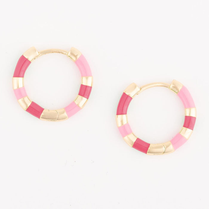 Reya Earrings - Dark Pink