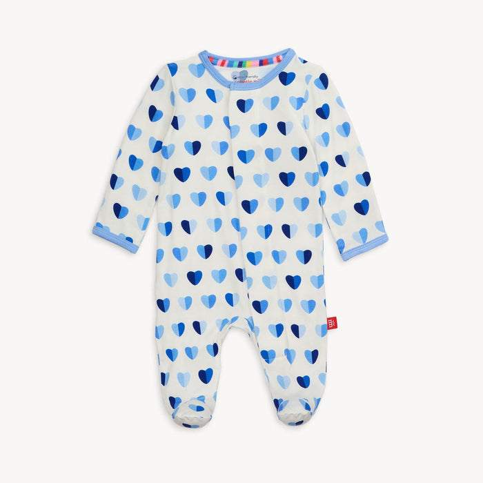 Blue XOXO Footie