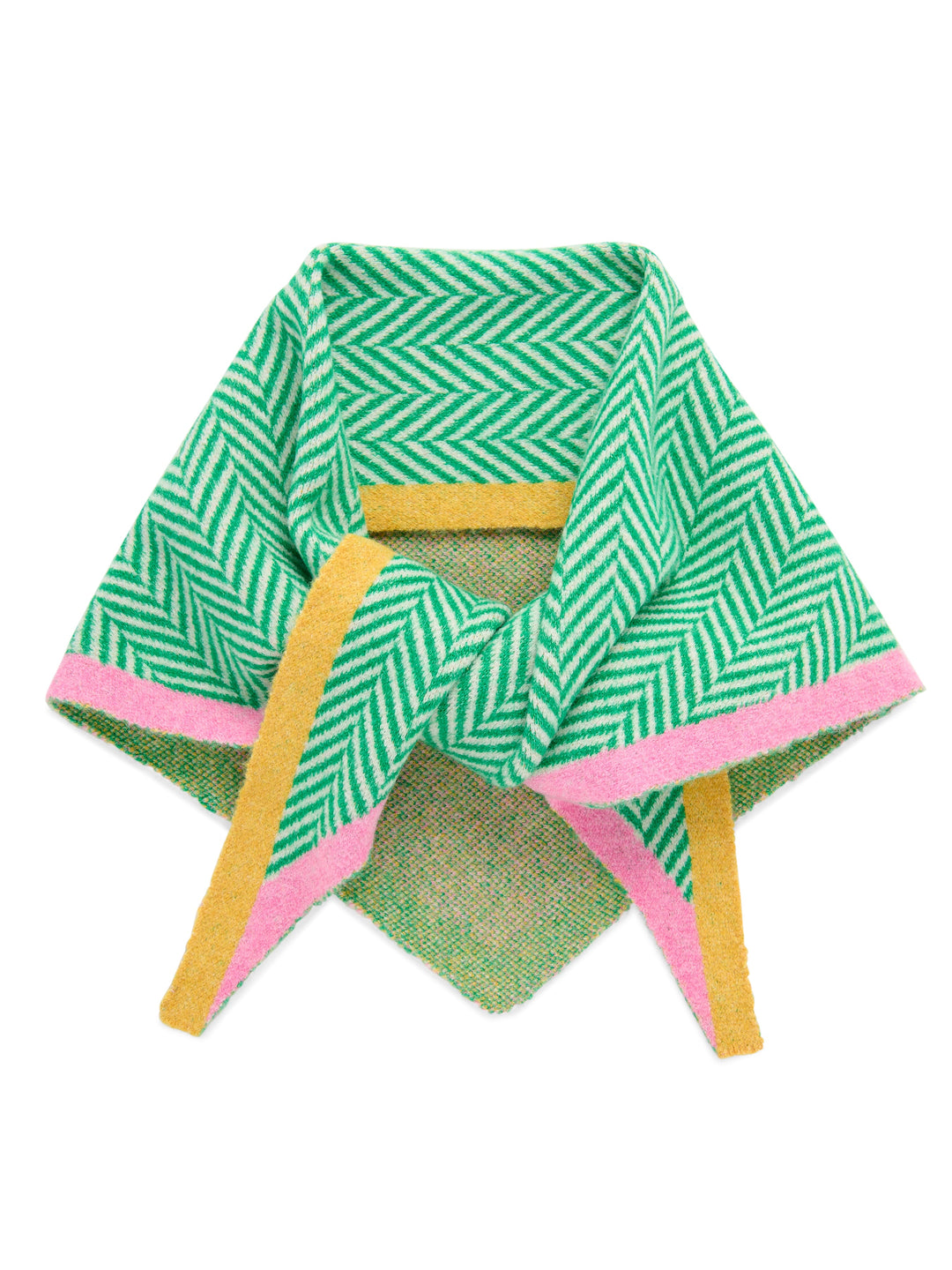 Ziggy Triangle Scarf - Green