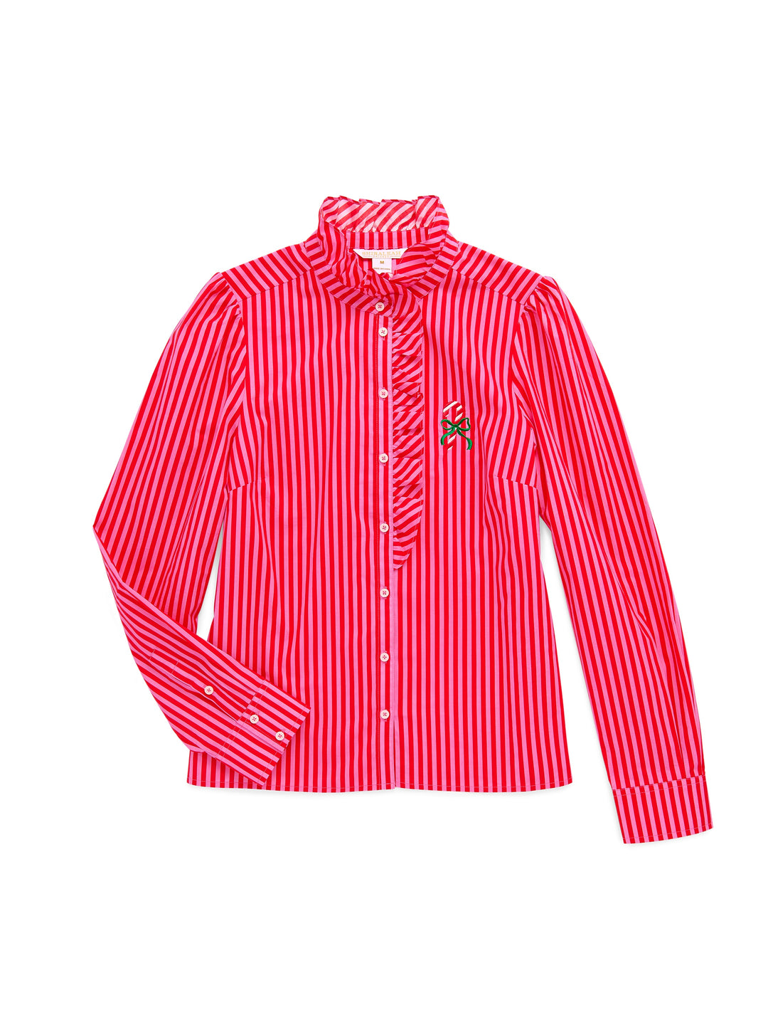 Candy Cane Ruffle Blouse
