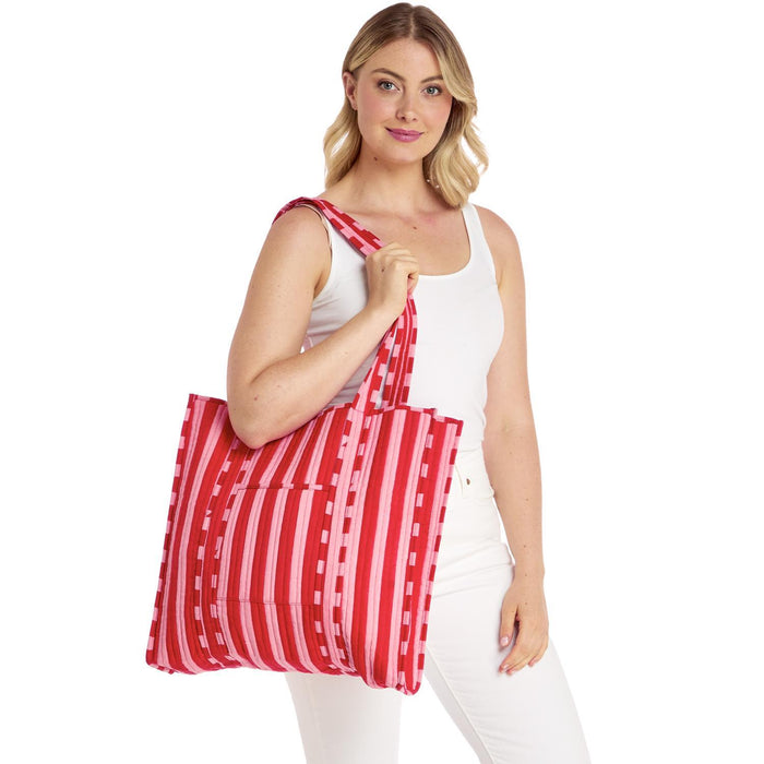 Cotton Quilted Reversible Tote Bag