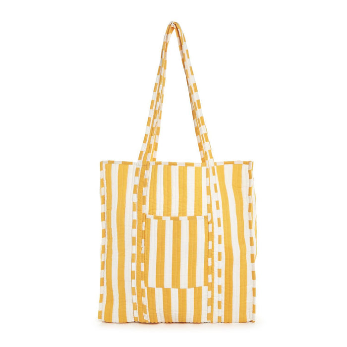 Cotton Quilted Reversible Tote Bag