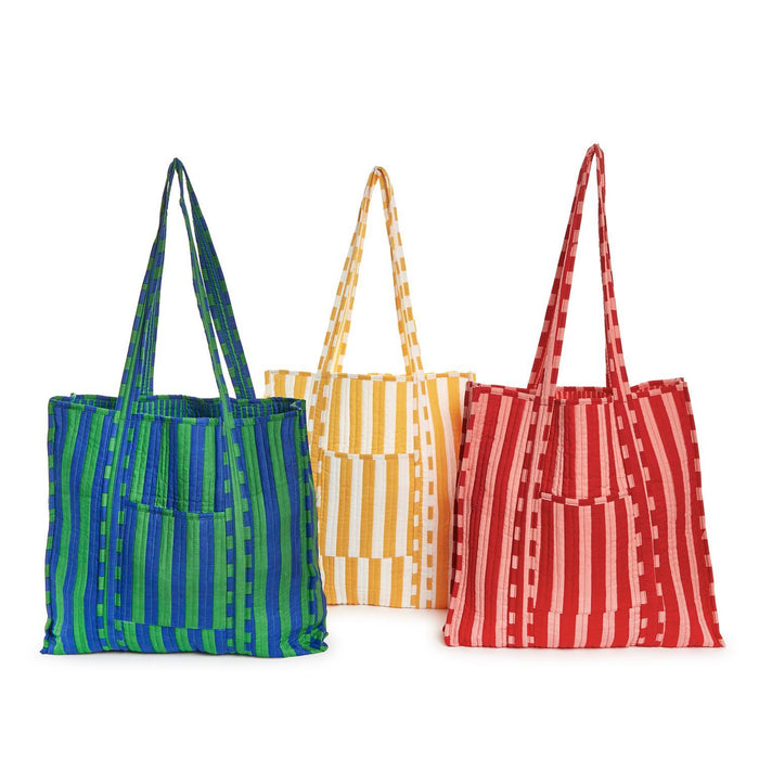 Cotton Quilted Reversible Tote Bag