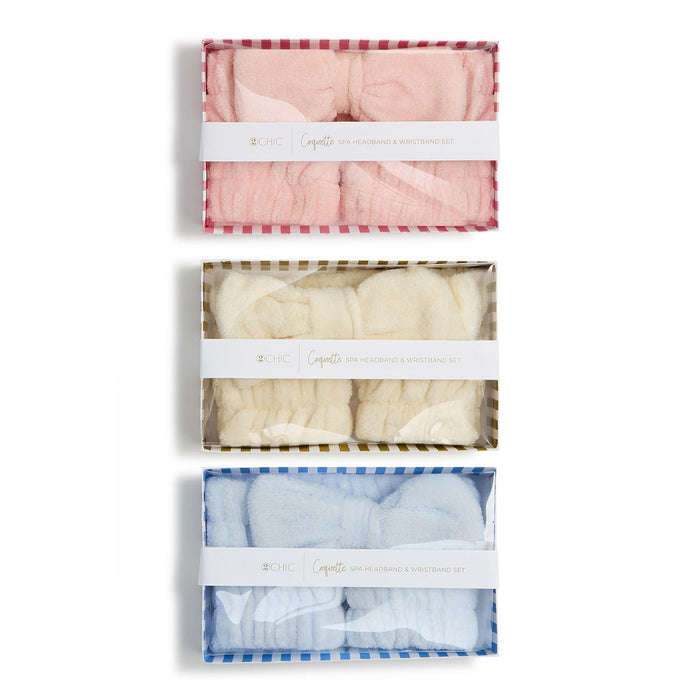 Head to Glow Spa Headband and Wristband Set