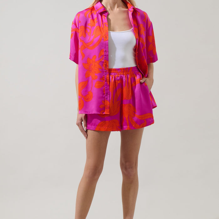 Vallie Floral Tayler Smocked Shorts