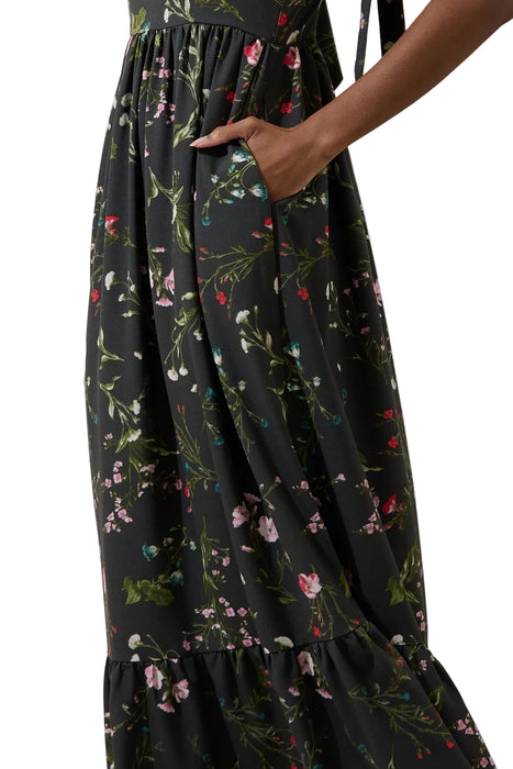 Jilly Floral Silda Smocked Maxi Dress