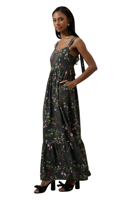 Jilly Floral Silda Smocked Maxi Dress