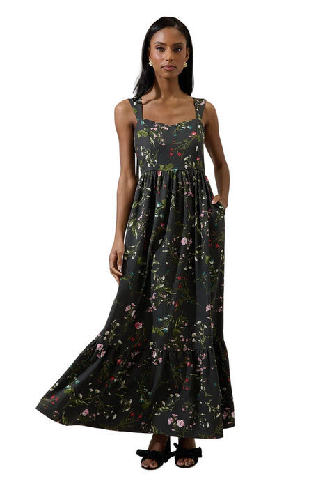 Jilly Floral Silda Smocked Maxi Dress