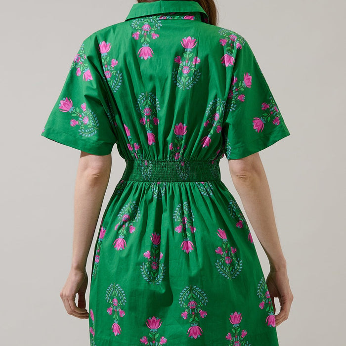 Saura Floral Alix Button Down Mini Dress