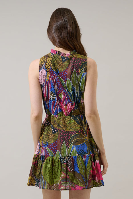 Jenla Floral Itzel Shift Mini Dress