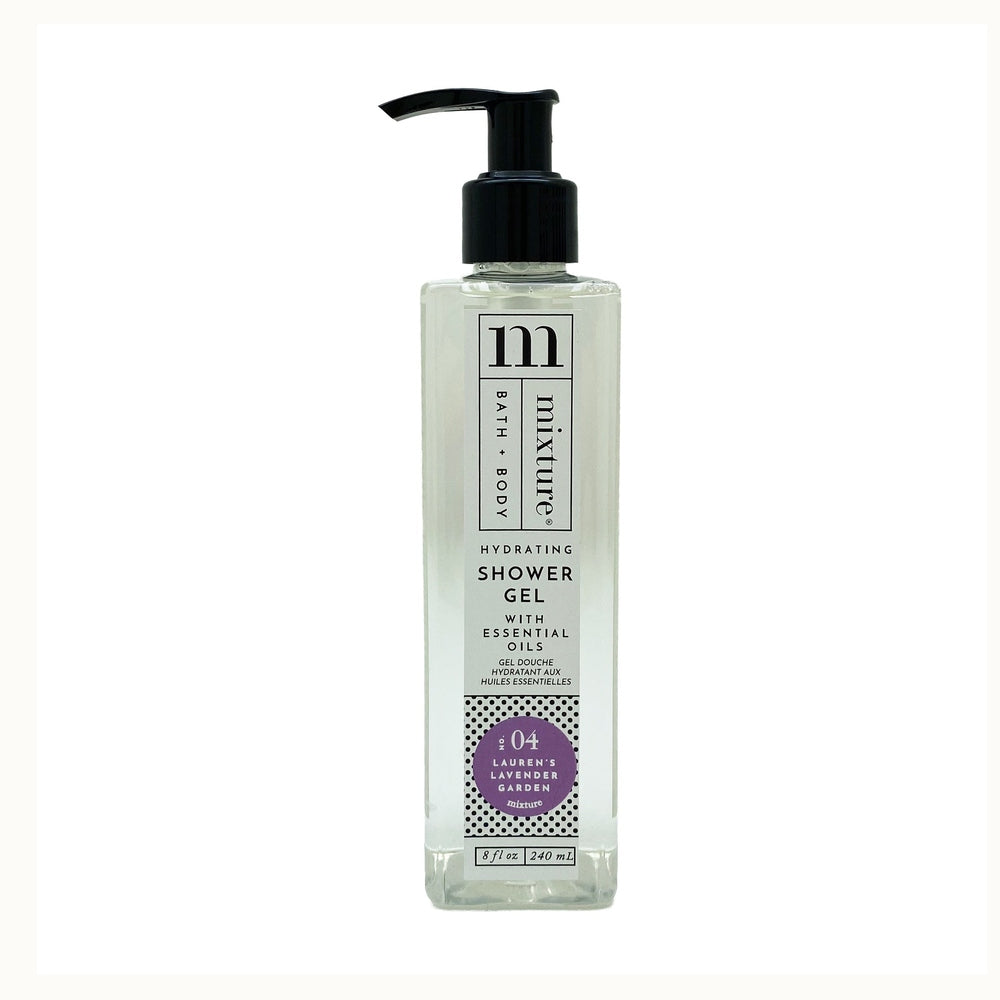 Mixture hydrating shower gel in a clear pump bottle, No. 04 Lauren&