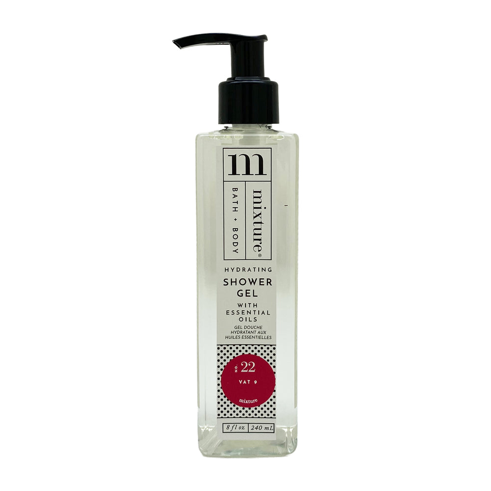 Mixture hydrating shower gel in a clear pump bottle, No. 22 Vat 9