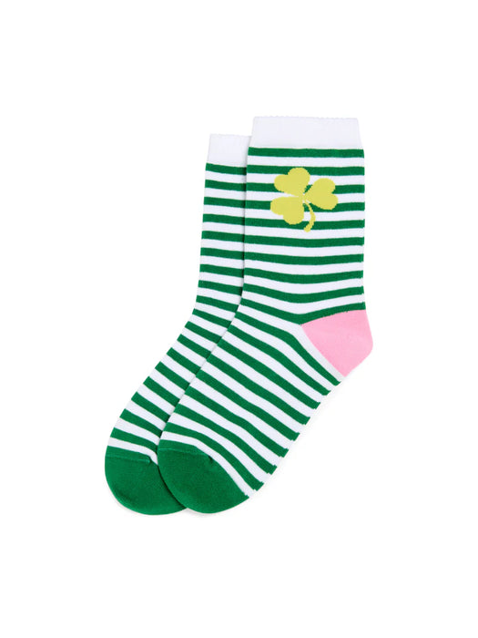 Striped Shamrock Socks