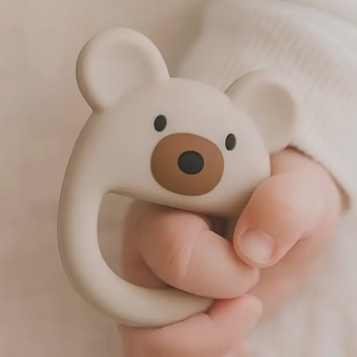 Beige Bear Baby Teether