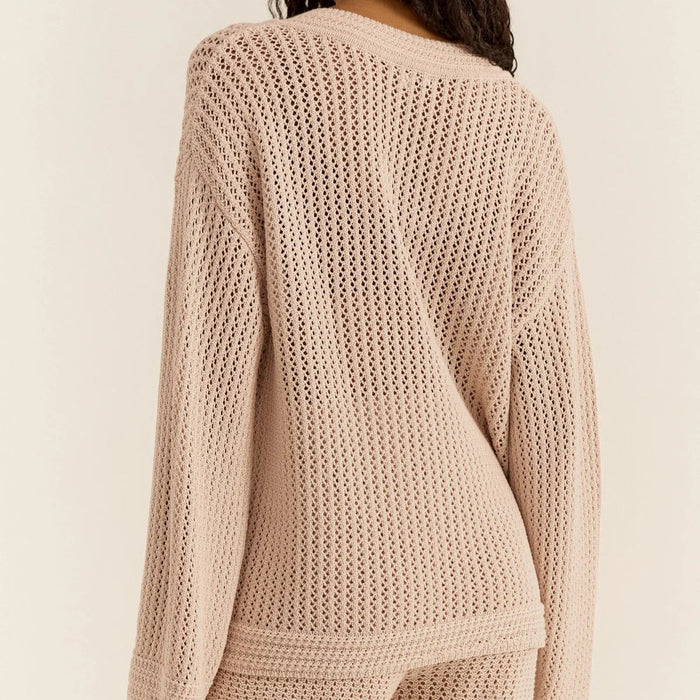 Kiami Crochet Sweater - Tan