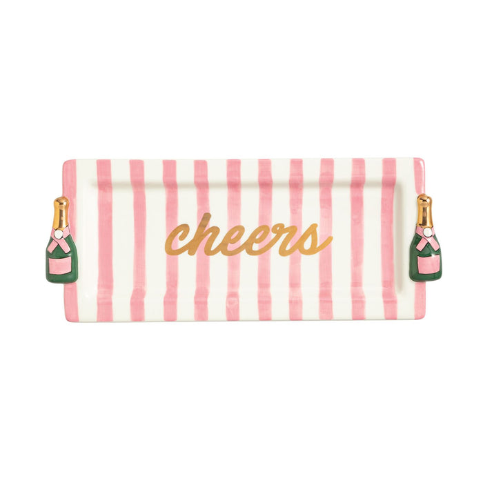 Cheers Champagne Serving Tray