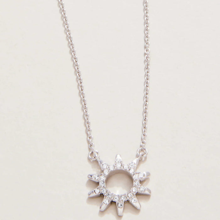 Sea La Vie Necklace Sunshine /Sun Necklace - Silver