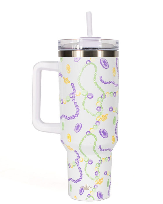 Mardi Bead Tumbler
